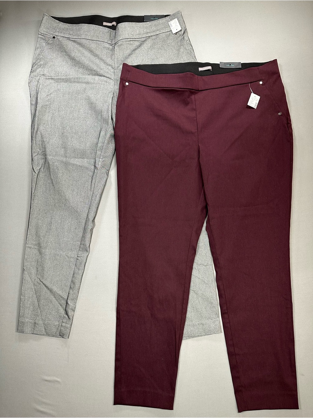 SET of 2 NWT Maurices Pull On Skinny Ankle Pant, Mid-Rise - Womens 20W Regular